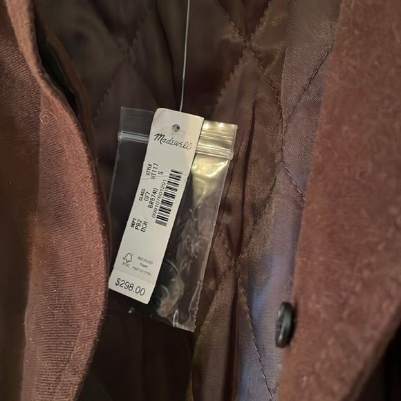 Madewell The Field Jacket – Size Small – Chocolate Brown – 100% Cotton/ NWT - Picture 7 of 9